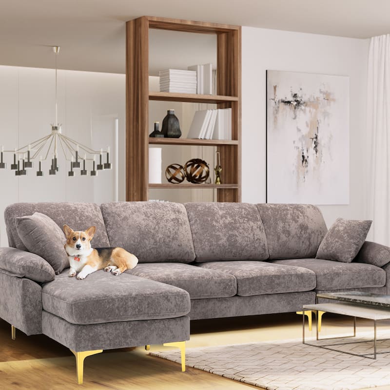 Kata 115" Sectional Sofa with Ottman