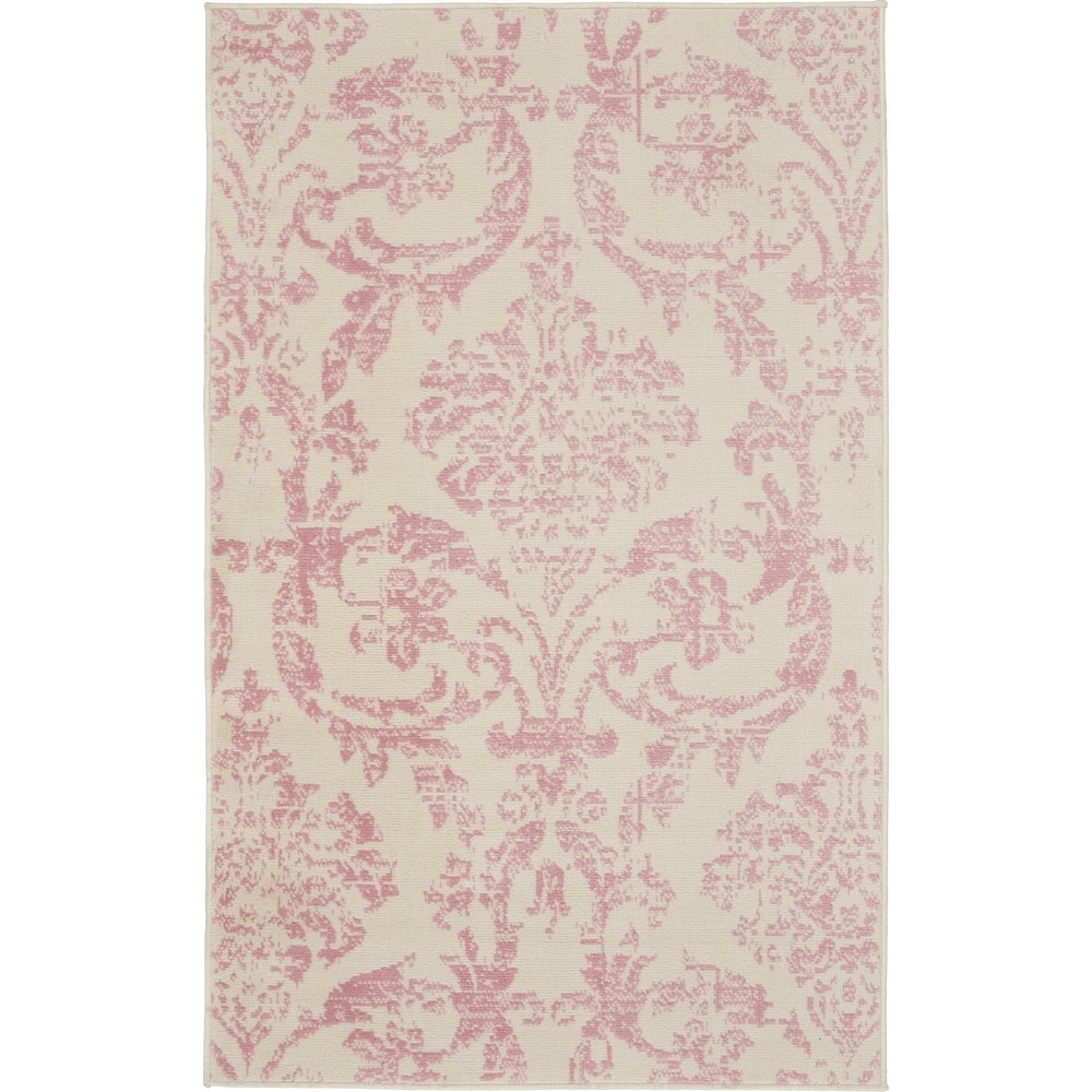 Nourison Jane Farmhouse Vintage Indoor only Damask Area Rug
