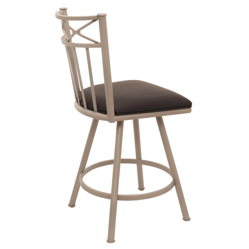 Tempo Furniture Lennix Swivel 26" Counterstool w/ Fully Welded Metal Frame (Commercial Grade) by Furnish Theory (Various Colors)