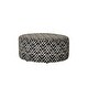 preview thumbnail 5 of 3, Huma Transitional Black Chenille Chevron Print Cocktail Ottoman by Furniture of America