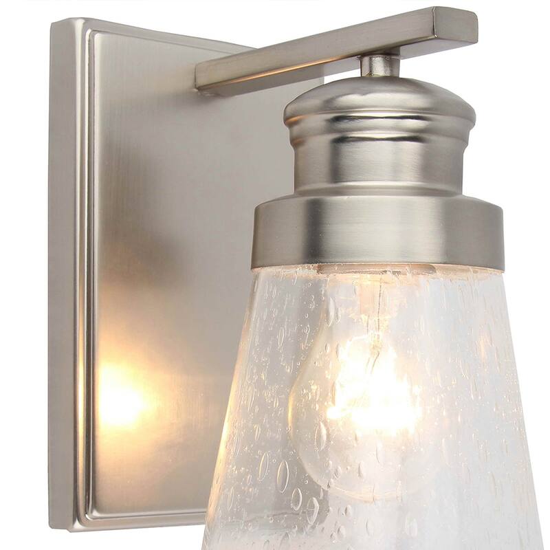 1 Light Vanity lighting in Brushed Nickel Finish