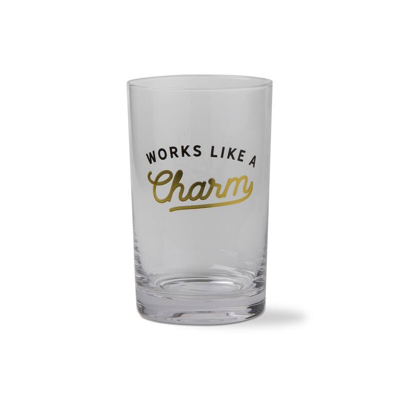 Works Like A Charm Highball Glass Black Multi 26oz Hand Wash Only Everyday Drinkware