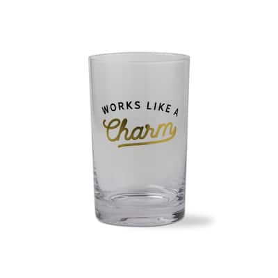 Works Like A Charm Highball Glass Black Multi 26oz Hand Wash Only Everyday Drinkware