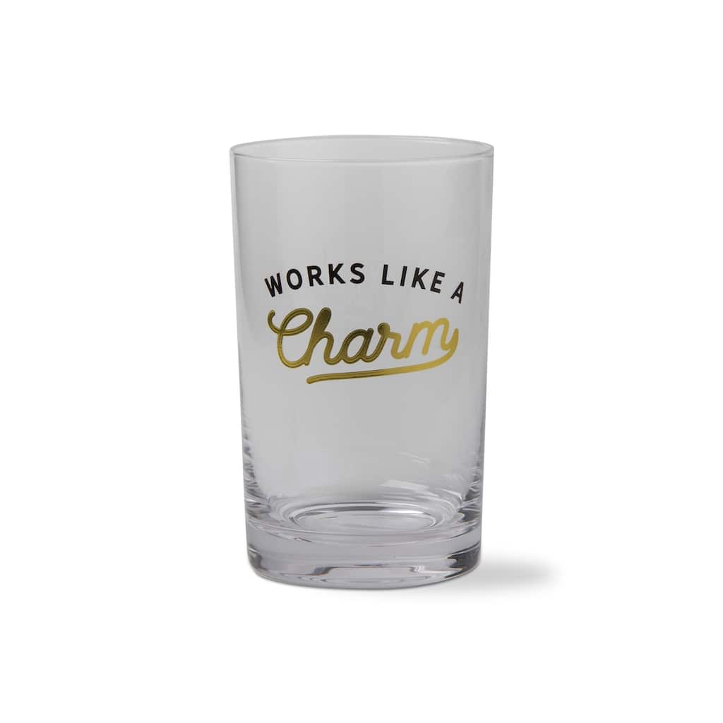 Works Like A Charm Highball Glass Black Multi 26oz Hand Wash Only Everyday Drinkware