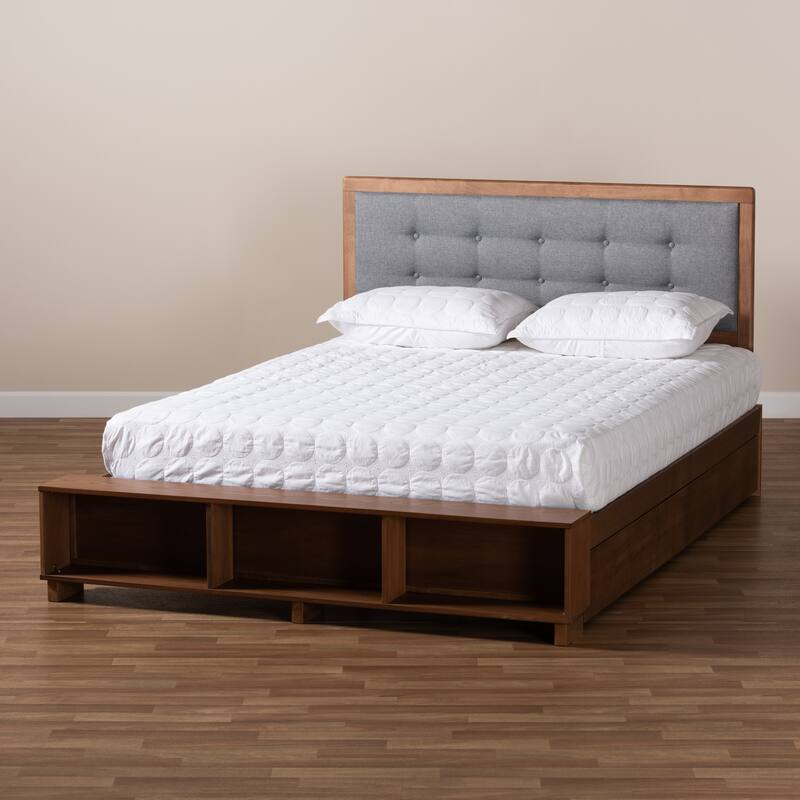 Cosma Modern Transitional Wood 4-Drawer Platform Storage Bed