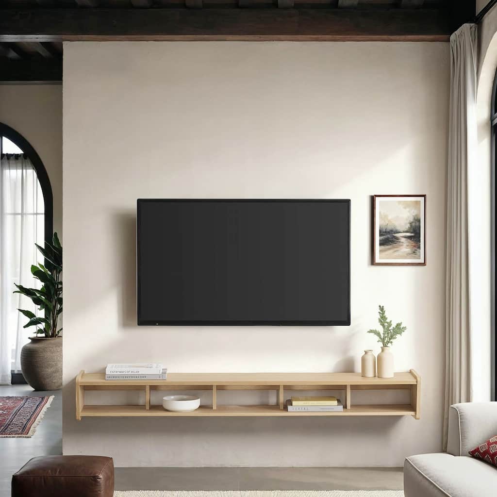 Walker Edison Floating Wall-Mounted TV Stand