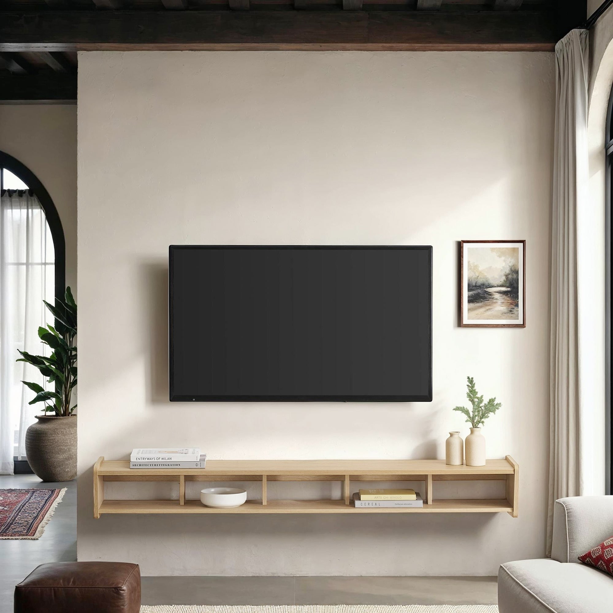 Walker Edison Floating Wall-Mounted TV Stand