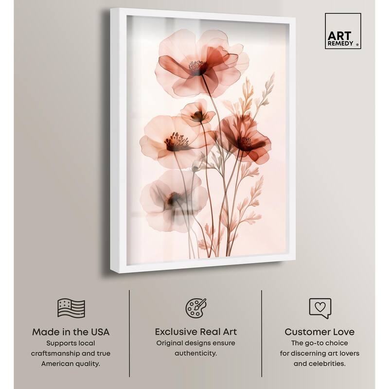 Petal Dye I Shadowbox by Art Remedy