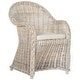 preview thumbnail 5 of 5, SAFAVIEH Callista White Washed Wicker Club Chair - 24" x 26" x 35"