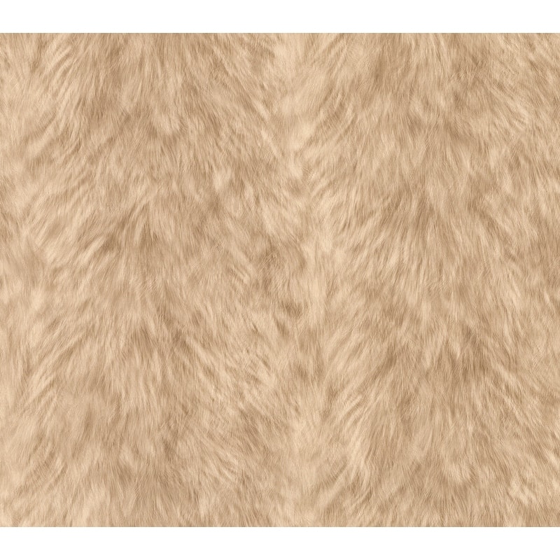 Brewster Trieste Beige Wolf Wallpaper - 21in x 396in x 0.025in