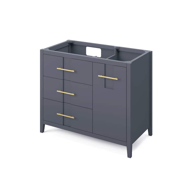 Jeffrey Alexander VN2KAT-42-NT Katara 42" Single Free Standing Vanity - Blue Steel