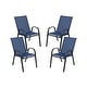 preview thumbnail 36 of 55, Outdoor Stacking Sling Patio Chairs (Set of 4)
