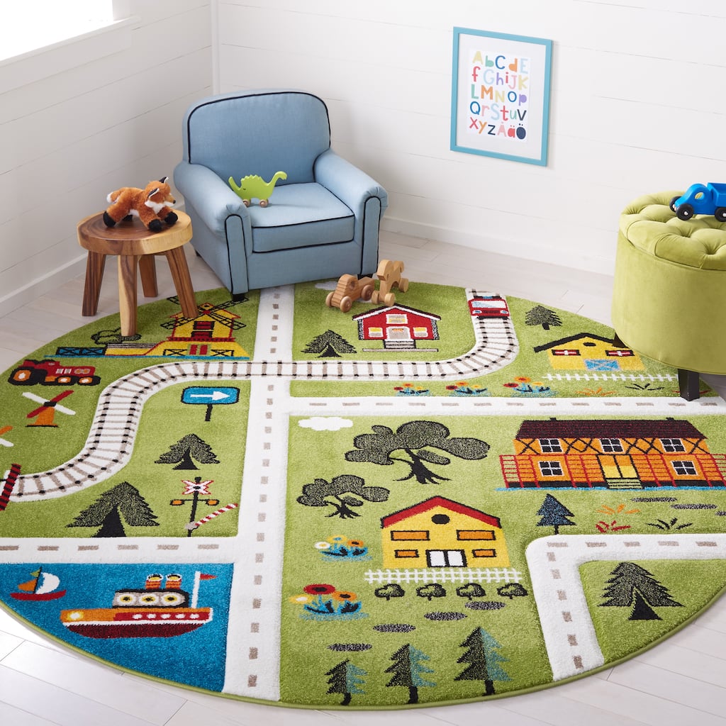 SAFAVIEH Carousel Kids Helmgard Transitional Rug