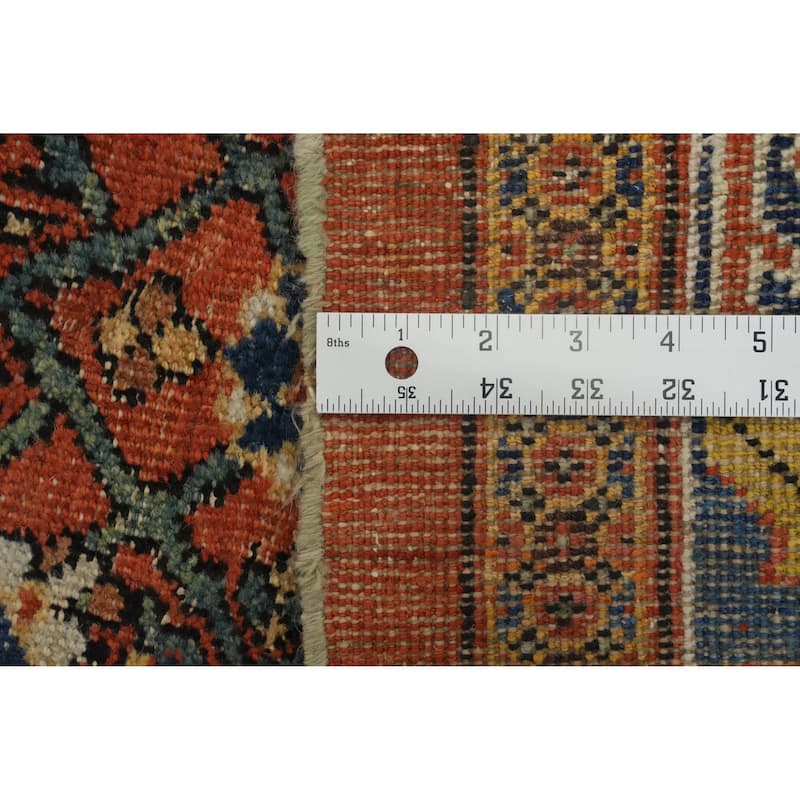 Hand Knotted Oriental 100% Wool Carpet Traditional Floral Oranges & Rust Sultanabad Area Rug - 18' 6'' X 10' 8''