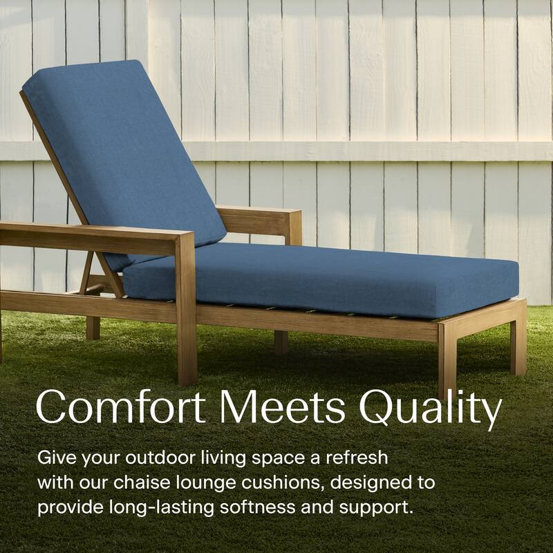 Textured Chaise Lounge Cushion - 22.5" wide x 70" long x 45" deep x 3.5" thick
