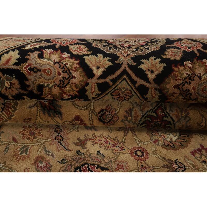 All-Over Floral Agra Oriental Area Rug Hand-Knotted Wool Carpet - 8'2"x 10'1"
