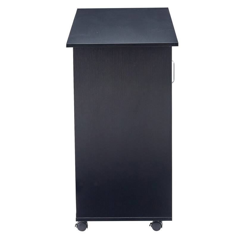 Home Office Computer Desk Table with Drawers - Black