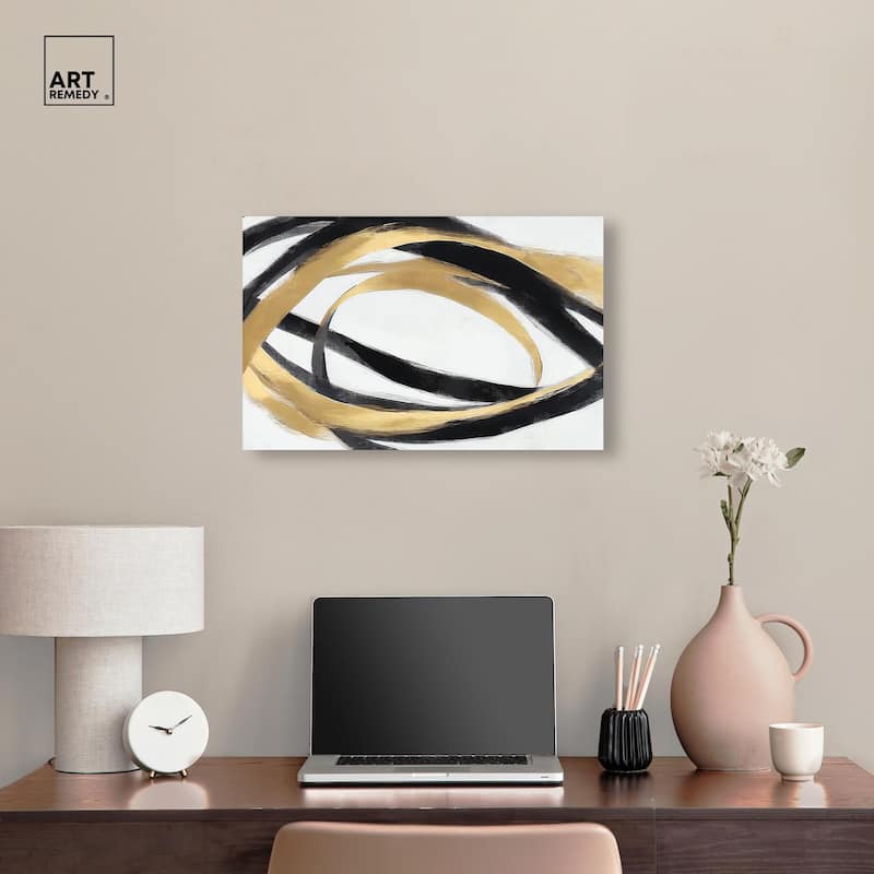 Loops of Luxury II Canvas by Art Remedy, Gallery Wrapped