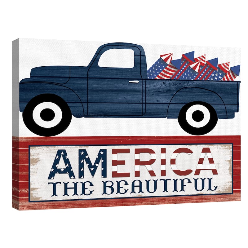 American Truck Canvas Art Print