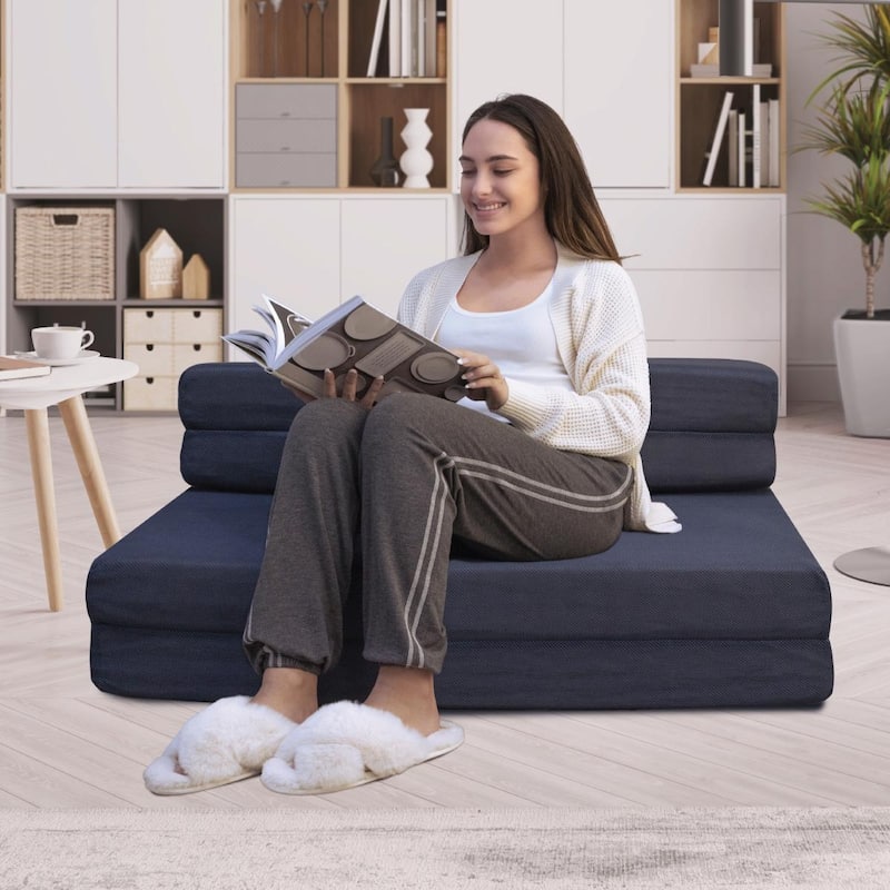 Milliard 4.5-inch Tri-Fold Twin XL Mattress Sofa Bed