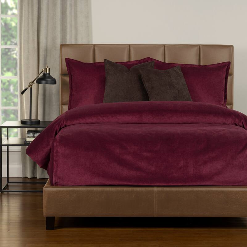Mixology Padma 5 Piece Bed Cap Set with Sewn Corners - Wine - Full