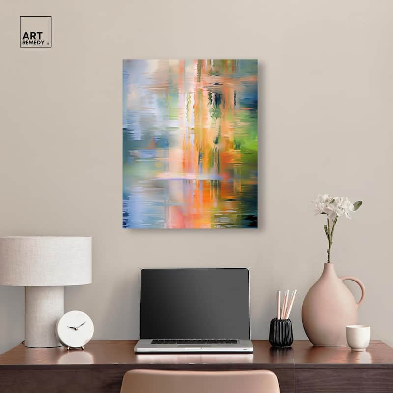 Spectrum's Embrace Canvas by Art Remedy, Gallery Wrapped