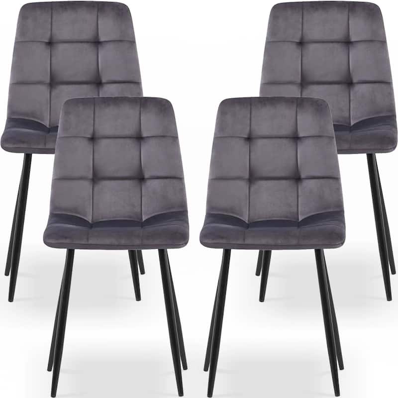 Velvet Dining Chairs,Modern Kitchen Dining Room Chairs Set of 4