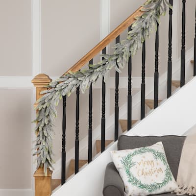 Frosted Pine Artificial Christmas Garland - 6' X 7" - Unlit
