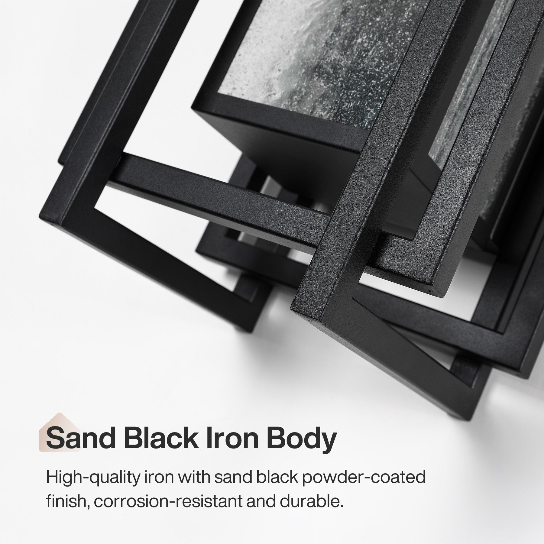 Two-Light Seeded Glass Shade Modern Outdoor Wall Lights for Entryways Garages And Patios