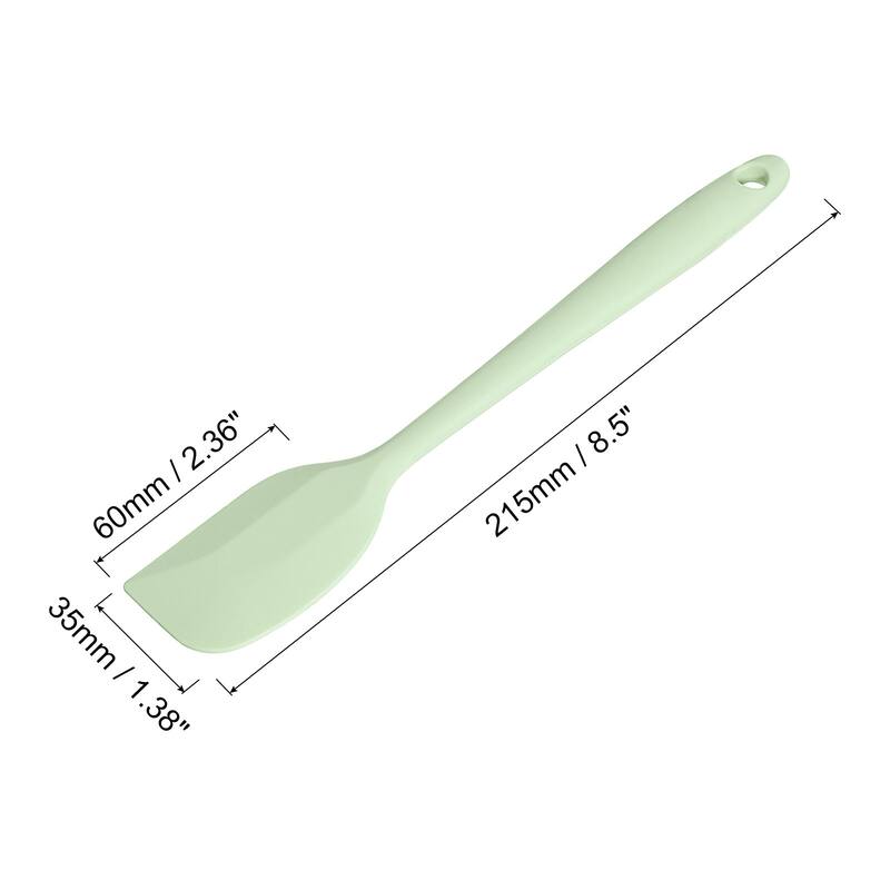 Silicone Spatula Spoon, 8.5” Heat-resistant Scraper for Mixing - Cyan - 1 Pcs