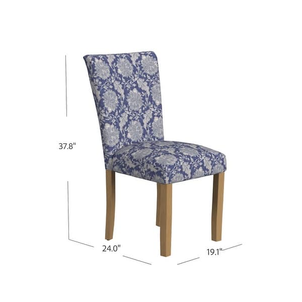 dimension image slide 1 of 7, HomePop Classic Parsons Medallion Dining Chair (Set of 2)