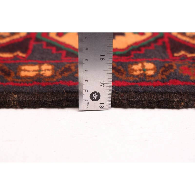 ECARPETGALLERY Hand-knotted Teimani Red Wool Rug - 3'1 x 5'7