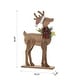 preview thumbnail 7 of 7, Glitzhome 36"H Chunky Wood Reindeer Porch Decor