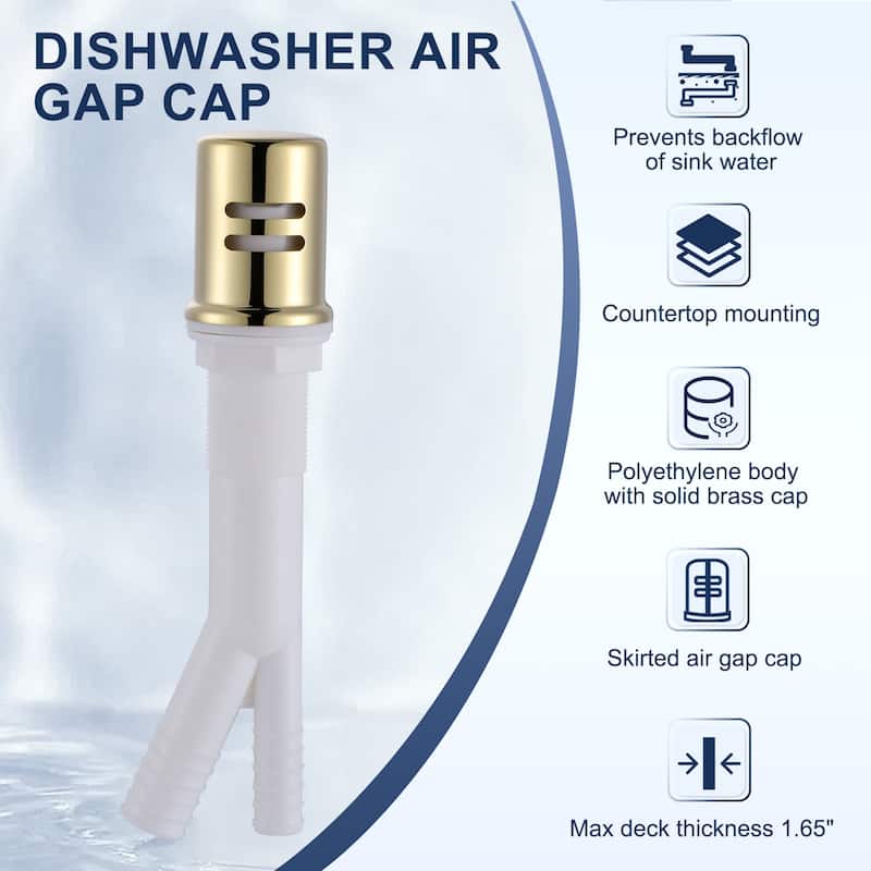 WOWOW Dishwasher Air Gap Cover for Kitchen Sink