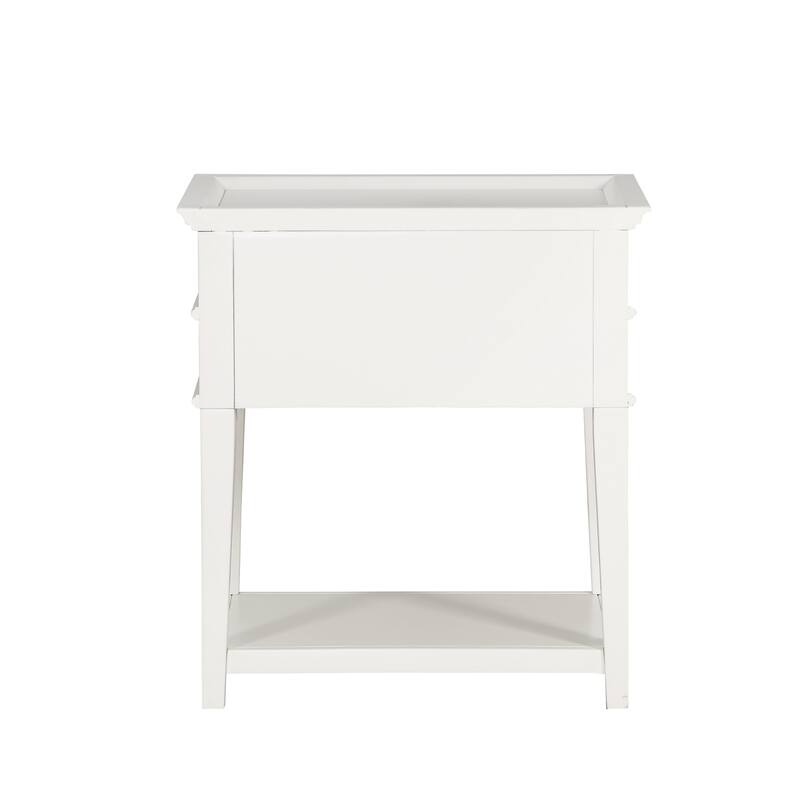 Collette 2-Drawer Tray Top Nightstand by Greyson Living