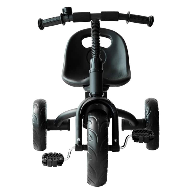 Adjustable Toddler Tricycle with Steel Frame and Bell Mudguard Removable Front Wheel for Indoor or Outdoor