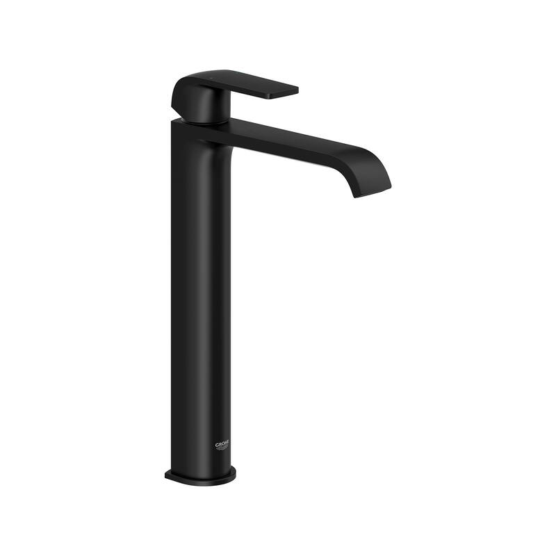 Grohe Defined 1.2 GPM Vessel Single Hole Bathroom Faucet with SilkMove - Matte Black
