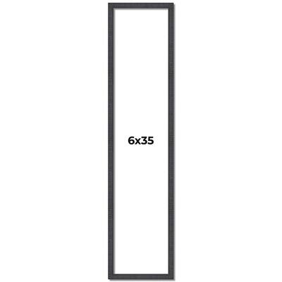 6x35 Frame Brown Solid Wood Picture Frame - Complete Modern Photo