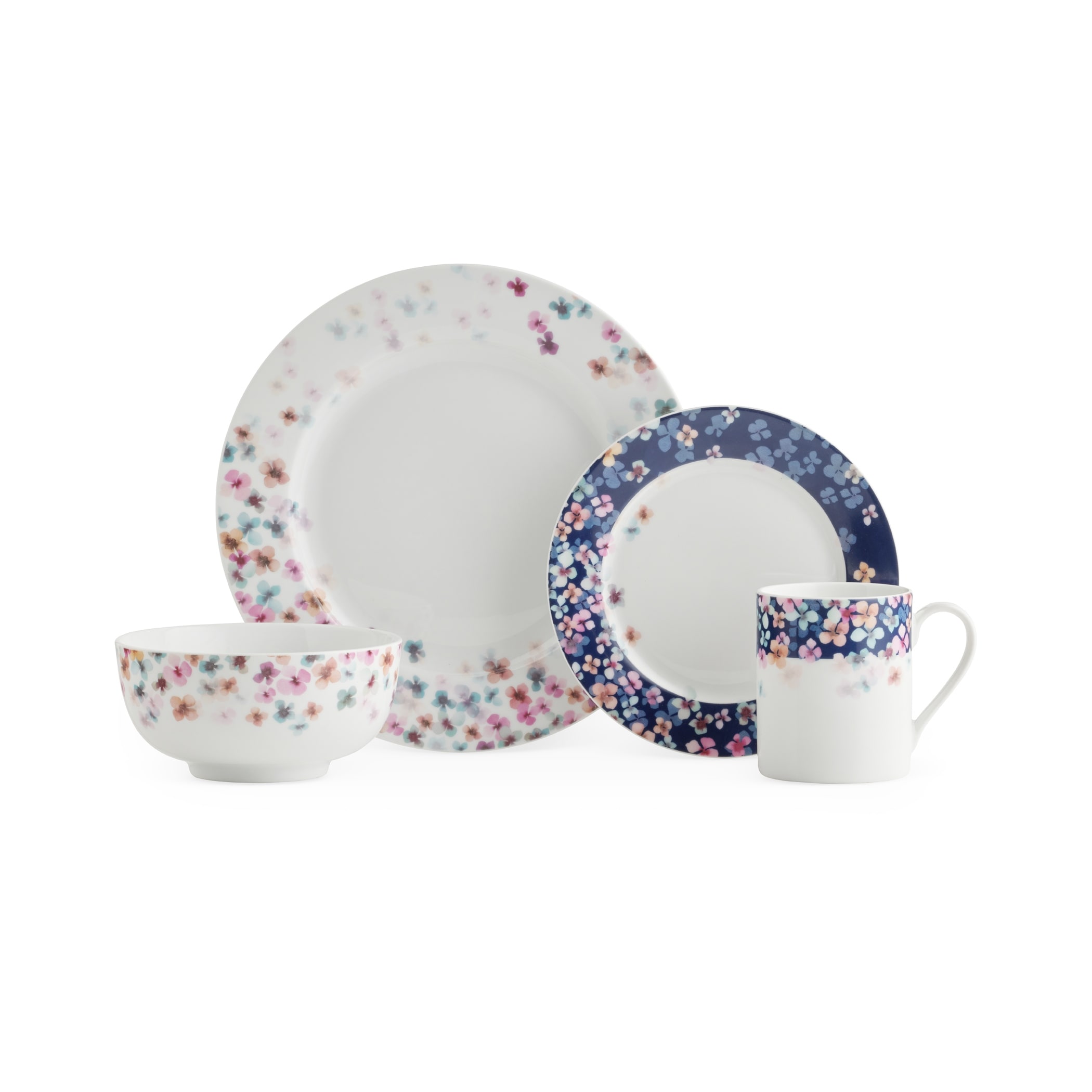 Better homes & gardens brushstroke 16 piece dinnerware outlet set