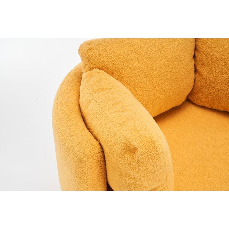 31.5" Swivel Barrel Chair with Storage