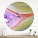 preview thumbnail 8 of 7, Designart 'Natural agate' Oversized Modern Wall CLock 29 in. wide x 29 in. high