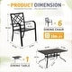 preview thumbnail 10 of 12, SUNCROWN Outdoor Patio 5/7 Piece Steel Dining Sets Metal Slatted Table and Stackable Chairs Powder Coated Frame