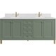 preview thumbnail 1 of 9, James Martin Vanities 503-V72-1WZ Chicago 72" Free Standing Double Smokey Celadon
