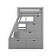 preview thumbnail 49 of 52, Merax Twin Size Loft Bed with with 7 Drawers 2 Shelves and Desk