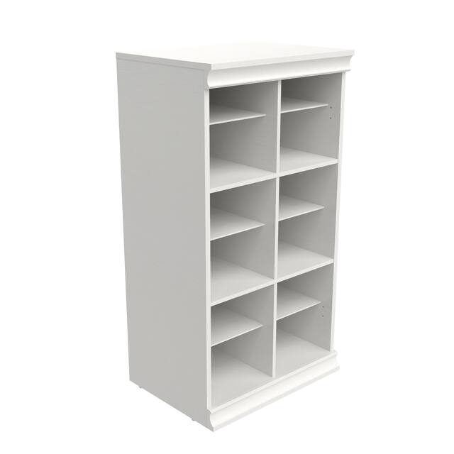 ClosetMaid Modular Closet Divided Shelf Unit - White