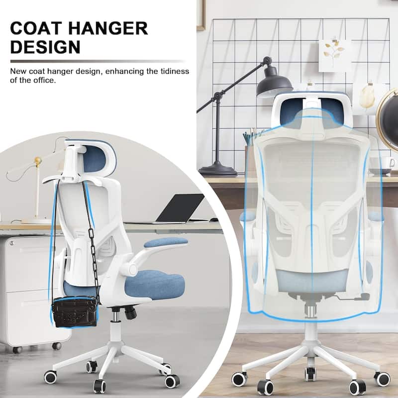 Ergonomic Office Chair, High Back Mesh Desk Chair with Thick Molded ...