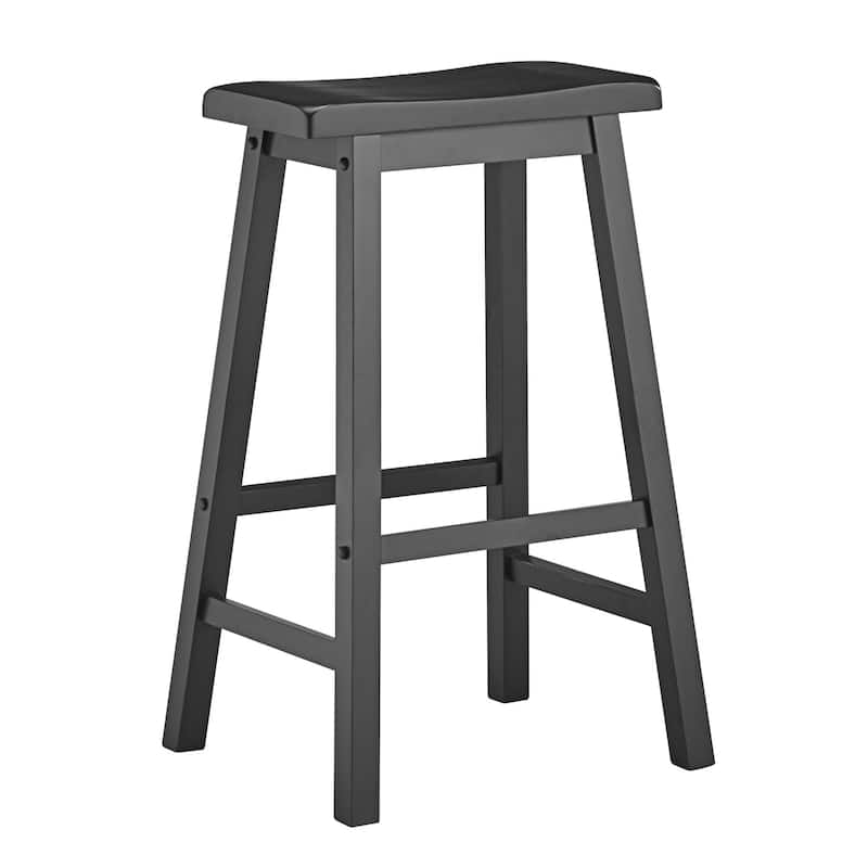 Salvador Saddle 29-inch Counter Height Backless Stools (Set of 2) by iNSPIRE Q Bold
