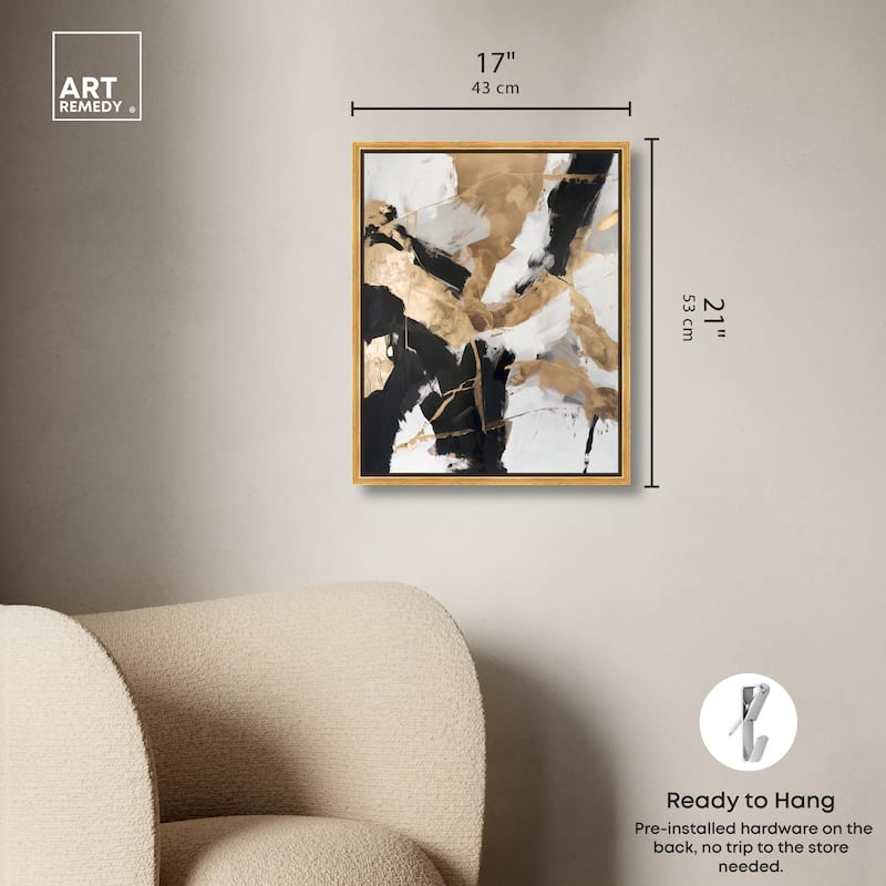 Cracked Gilt II Canvas by Art Remedy