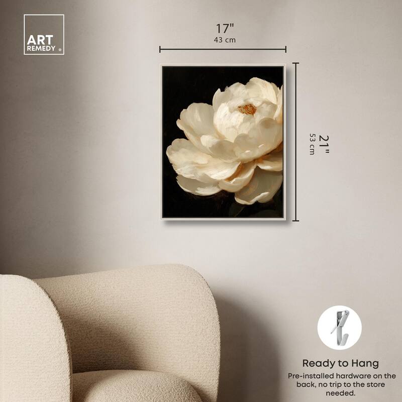 Dramatic Bloom Canvas by Art Remedy