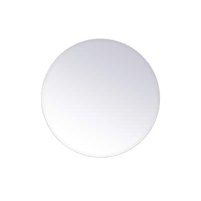 Modern 32 in. Contemporary Mirror in Clear
